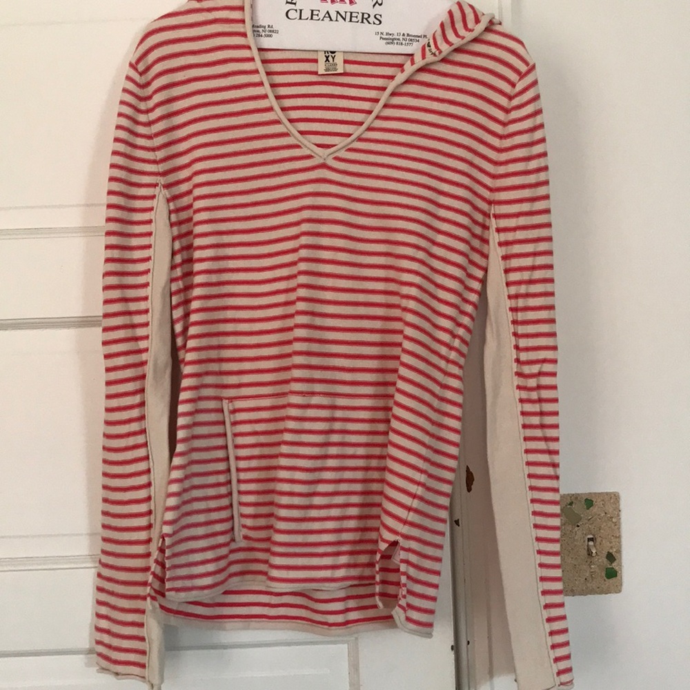 Roxy striped hooded sweater